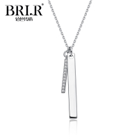 佰色传情(BRIR) 欧美风个性简约不对称吊坠女s925银项链