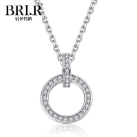 佰色传情(BRIR) 欧美风时尚个性s925纯银项链环环相扣女锁骨链
