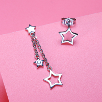 佰色传情(BRIR) S925银小清新系列耳饰星星知我心BYE319