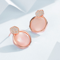 佰色传情(BRIR)S925银耳钉贝壳纯银耳环女高级感百搭网红耳饰