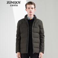 庄爵男装羽绒服男2018冬季新款立领休闲外套男时尚修身保暖羽绒上衣