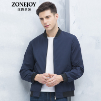 庄爵男装秋季经典棒球领简约时尚休闲男士夹克男上衣