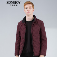 庄爵男装2018冬季羽绒服男立领休闲修身男士保暖外套