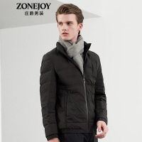 庄爵男装羽绒服男2018冬季立领休闲外套时尚保暖羽绒上衣