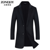 ZONEJOY/庄爵秋冬毛呢外套男大衣93071921