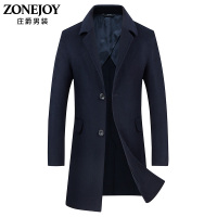 ZONEJOY/庄爵秋冬新款男士毛呢大衣男外套93501921