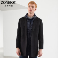 ZONEJOY/庄爵秋冬毛呢外套大衣93281921