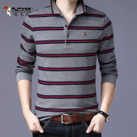 TUCANO/啄木鸟中年男士休闲长袖T恤百搭款POLO衫打底衫