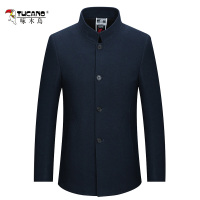 TUCANO/啄木鸟男装 冬季新品加棉防寒保暖时尚休闲毛呢大衣外套