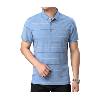 啄木鸟男装中年男士POLO衫中年男短袖T恤夏季新款爸爸装