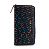 VERSACE JEANS范思哲 轻奢品18新款女士聚酯纤维彩色字母压纹拉链钱包E3VRBPY2 70040 M57