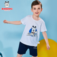 巴布豆/Bobdog童装 19新款夏季纯棉男童套装911G01114