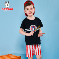 巴布豆/Bobdog童装 19新款夏季纯棉男童套装911G01117