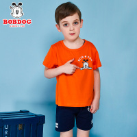巴布豆/Bobdog童装19新款夏季纯棉男童套装911G01129