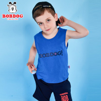 巴布豆/Bobdog童装19新款夏季纯棉男童背心套装911G01132