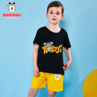 巴布豆/Bobdog童装 19新款夏季纯棉男童短袖T恤911T04121