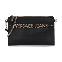 VERSACE JEANS 范思哲 奢侈品 春夏款女士黑色聚酯纤维手包单肩斜挎包 E3VTBPL1 70887 899