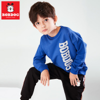 巴布豆/Bobdog 19年秋冬新款男童字母运动卫衣套装 931G02142