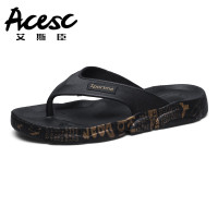艾斯臣ACESC 夏季新款休闲时尚小熊鞋底人字拖防滑耐磨超轻沙滩拖鞋