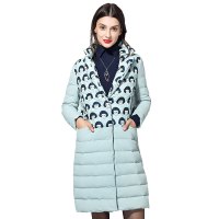 大羽中长款女士羽绒服9740