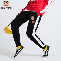大嘴猴2018秋季新品纯棉休闲宽松撞色潮流拼接瑜伽健身运动裤
