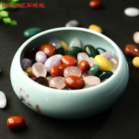 石头记聚宝盆天然水晶石头招财风水摆件办公室家居客厅装饰品