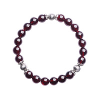 石头记一往情深天然石榴石手链女手串女单圈饰品送妈妈送老婆