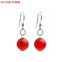 石头记往日情怀红玛瑙耳环耳钉女送朋友送闺蜜生日首饰品耳坠