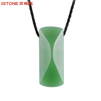 iSTONE石头记幸绿东陵玉项链吊坠男女款情侣项坠送女友送男友礼物