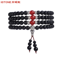 iSTONE/石头记 结缘佛珠 黑玛瑙多圈手链手串