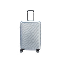 进口PC万向轮密码锁斜纹拉杆箱