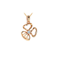 Leysen1855莱绅通灵珠宝 花样年华 18K金钻石吊坠 女士钻石项链 首饰 吊坠 钻石