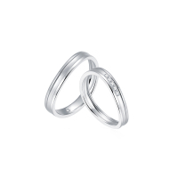 Leysen莱绅通灵王室珠宝 深爱对戒 钻石戒指 金18K钻石对戒男女情侣戒指