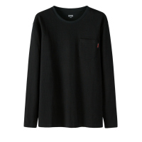 semir森马长袖T恤男2019春秋圆领套头纯棉打底衫青少年宽松上衣潮