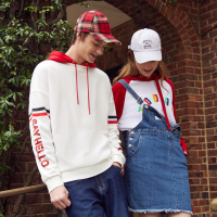 Semir森马卫衣男春装宽松圆领套头运动衫男2019新款潮流印花学生外套