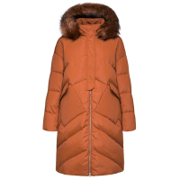 Semir森马羽绒服女中长款外套连帽毛领年轻冬季时尚衣服少女温暖冬装