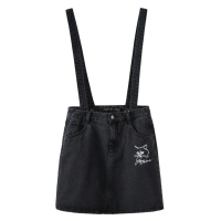 Semir森马女2020春季新款女学生刺绣时尚个性ins潮牛仔裙