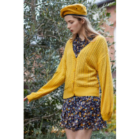 森马针织衫女2019春秋新款毛衣开衫外套V领镂空设计感chic外搭潮