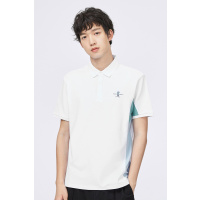 【满198减100预估价：57】森马短袖T恤男2021夏季新款撞色翻领Polo衫休闲体恤上衣刺绣商务