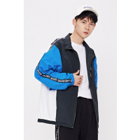 【满198减100预估价：87】森马夹克外套男春秋新款撞色拼接工装夹克男韩版潮流印花时尚上衣