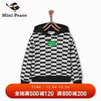 minipeace太平鸟童装男童卫衣秋冬装外套连帽上衣新款潮童
