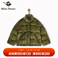 minipeace太平鸟童装女童棉衣丝绒外套秋冬装新款韩版洋气