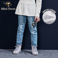 minipeace太平鸟童装女童牛仔裤秋冬新款宝宝裤子儿童长裤