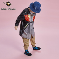 minipeace太平鸟童装男童外套潮风衣中长款洋气英伦儿童风春秋款