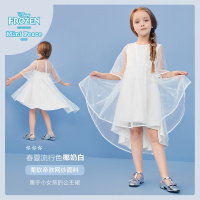 minipeace太平鸟童装冰雪奇缘白色女童连衣裙纱公主裙花童礼服