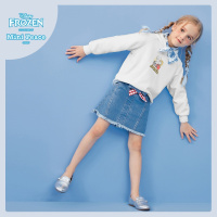 minipeace太平鸟童装儿童套头连帽卫衣女童珍珠镶边Elsa胶印春秋