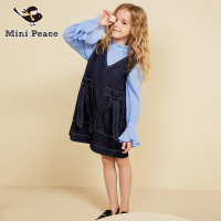 minipeace太平鸟童装女童裙子牛仔连衣裙春季女宝宝洋气裙子