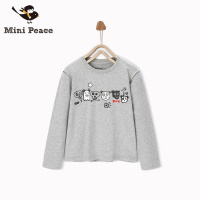 minipeace太平鸟童装春秋装男童套头长袖T恤打底衫男2019春季