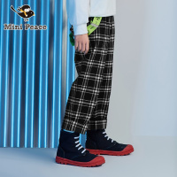 minipeace太平鸟童装春季男童休闲裤弹性裤夹设计帅气背带裤