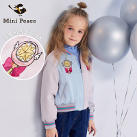 minipeace太平鸟童装 春秋新款美少女女童夹克刺绣儿童外套女孩